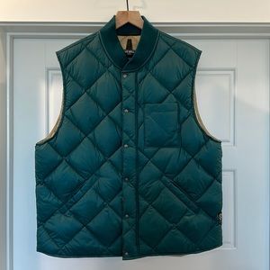 Todd Snyder Quilted Vest, Color Pine, Size Large, New Never Worn, Size Large